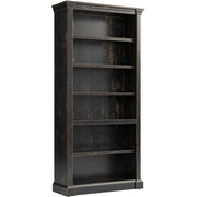 Martin Kingston Office Desking Unit - 78" Height x 38" Width x 14" Depth - 5 Shelve(s) - 4 Adjustable Shelf(ves) - Material: Wood - Finish: Dark Chocolate, Rub Through - 1 Each