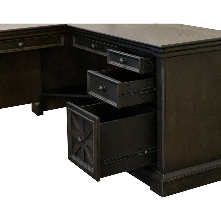 Martin Kingston Desk with Pedestal Box 1 of 2