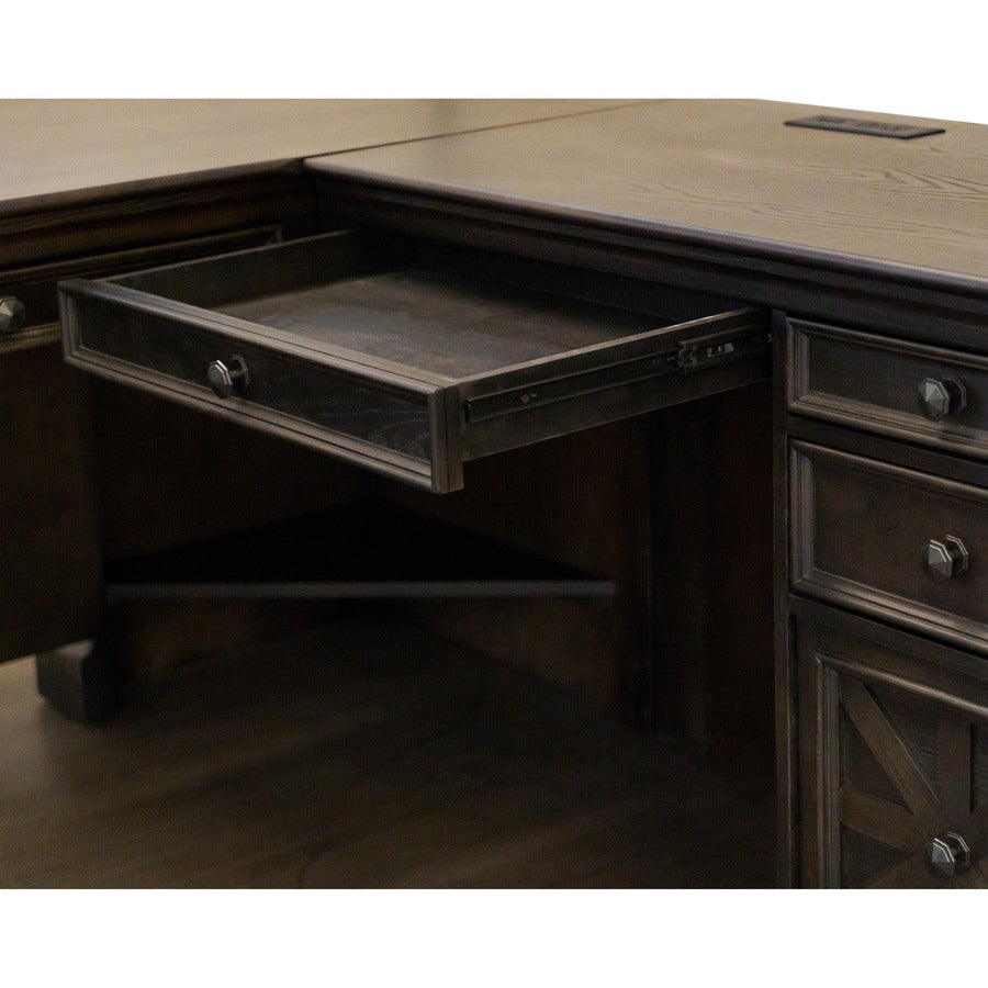 Martin Kingston Desk with Pedestal Box 1 of 2