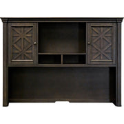 Martin Kingston Office Desking Unit - 48" Height x 66" Width x 14" Depth - 2 Door(s) - 2 Adjustable Shelf(ves) - Material: Wood - Finish: Dark Chocolate, Rub Through - 1 Each