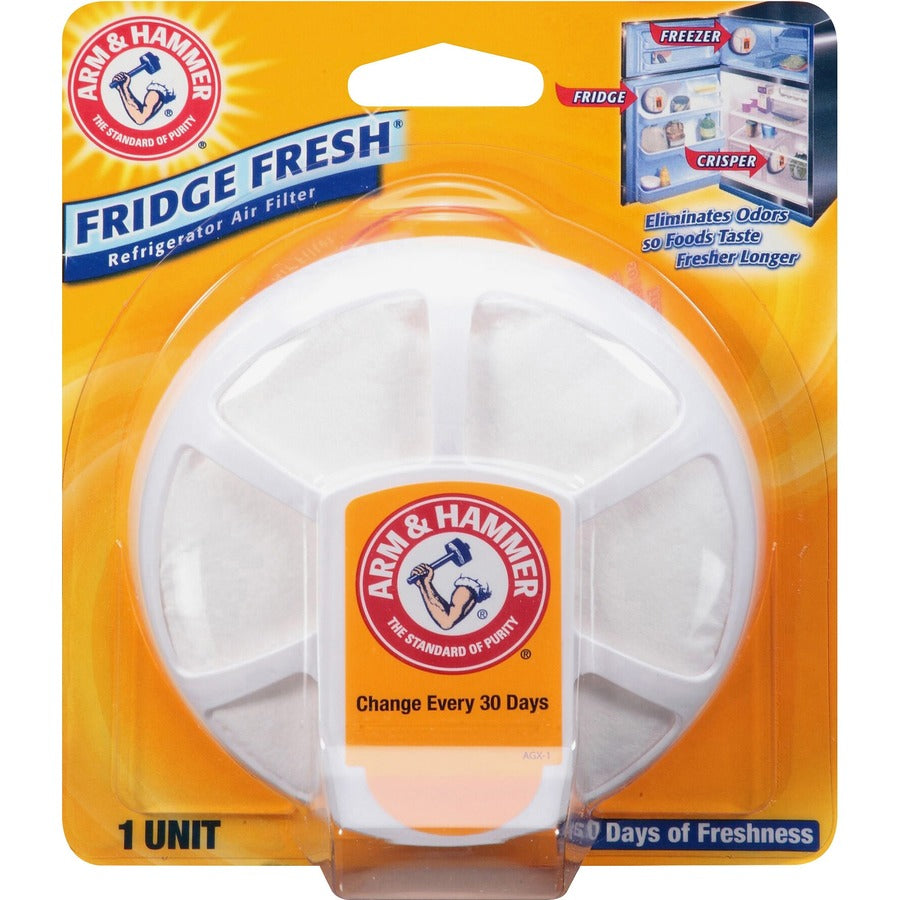 Arm & Hammer Fridge Fresh Refrigerator Filter, Orange, 8/Carton