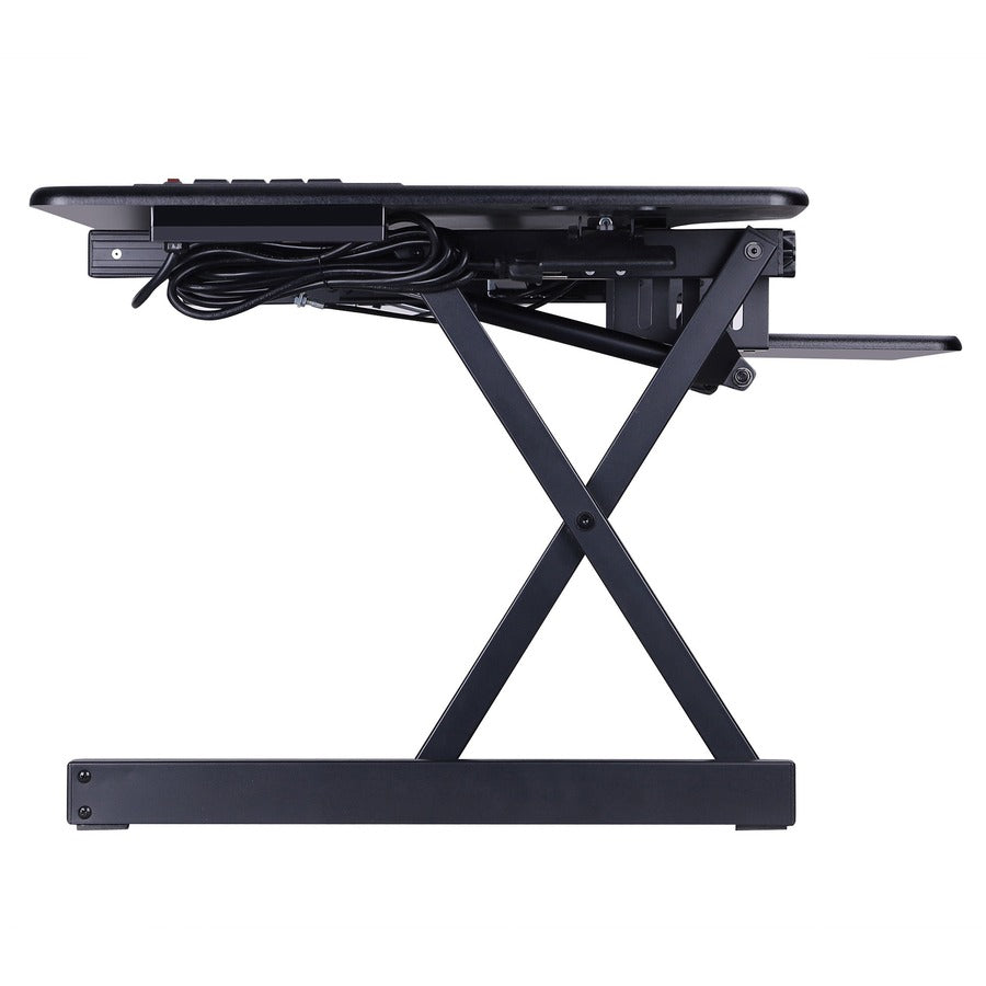 Rocelco Sit/Stand Desk Riser - 45 lb Load Capacity - 20" Height x 45.75" Width x 23.75" Depth - Black