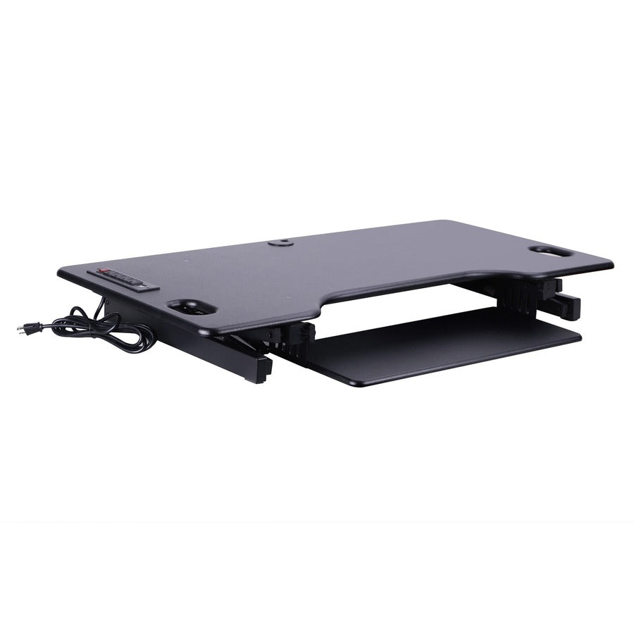 Rocelco Sit/Stand Desk Riser - 45 lb Load Capacity - 20" Height x 45.75" Width x 23.75" Depth - Black