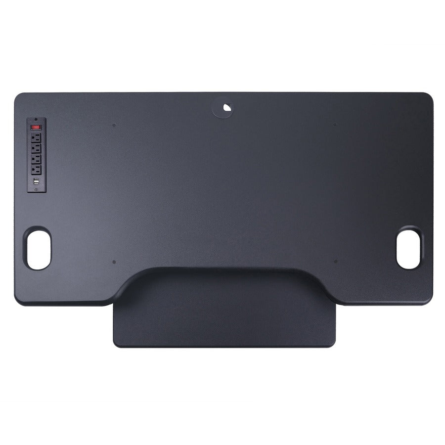 Rocelco Sit/Stand Desk Riser - 45 lb Load Capacity - 20" Height x 45.75" Width x 23.75" Depth - Black