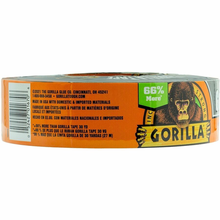 Gorilla Tape - 50 yd Length x 1.88" Width - Black - 1 Roll