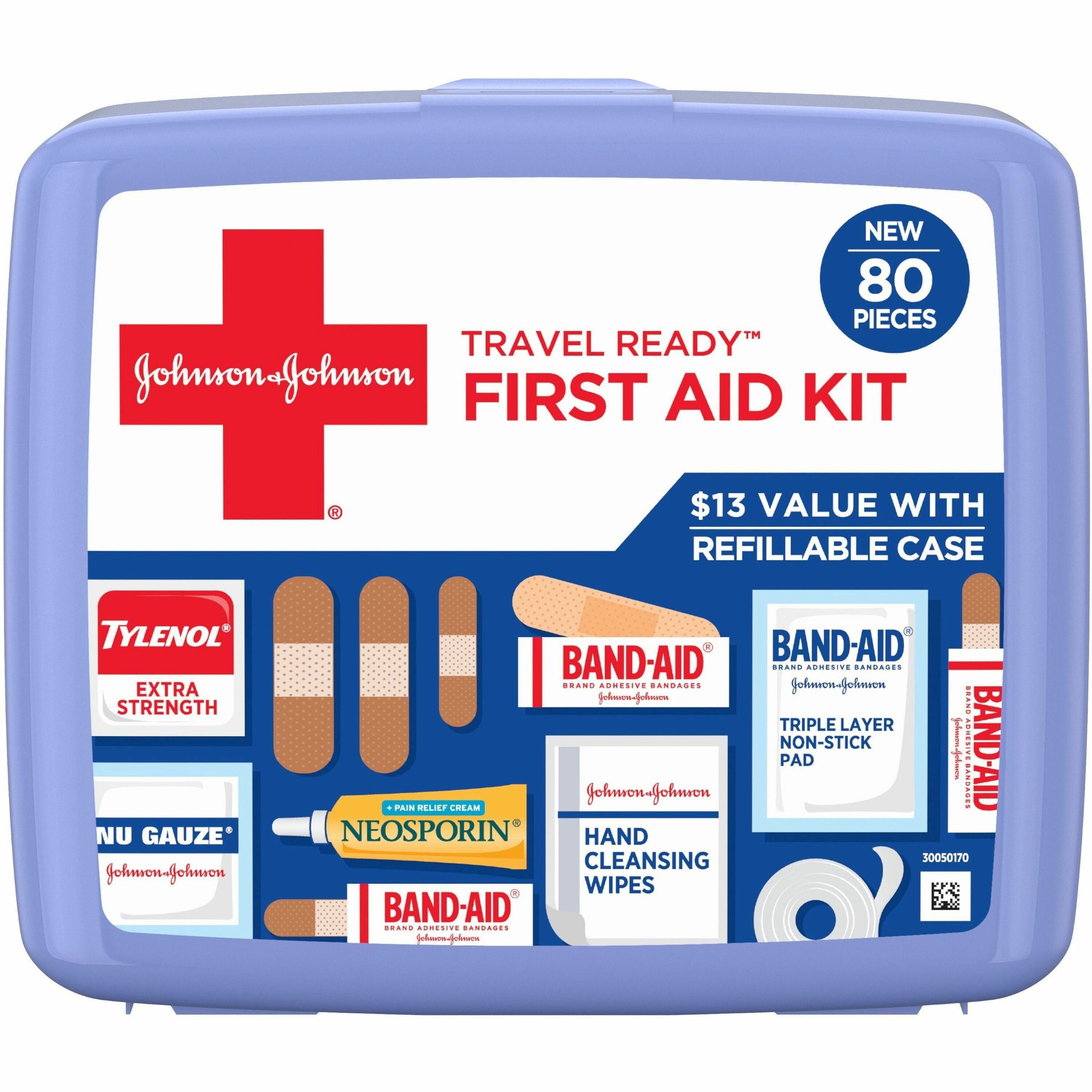 Johnson & Johnson Travel Ready First Aid Kit
