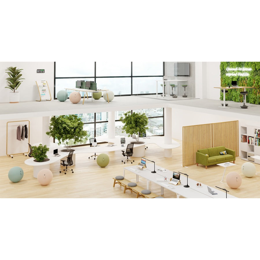 Alba Floor Display Unit - 8 Compartment(s) - 36.60" Height x 22.80" Width x 19.70" Depth - Floor - Non-slip - Natural - ABS Plastic, Wood, Steel - 1 Each