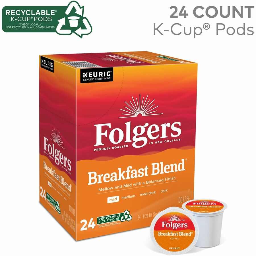 Folgers&reg; K-Cup Breakfast Blend Coffee