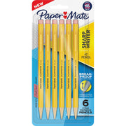 0.7 mm Black Lead - HB/#2 - Yellow Barrel - 6 / Pack