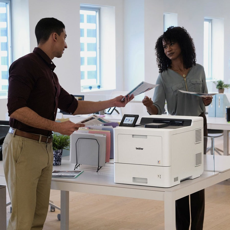 42 ppm Mono / 42 ppm Color - 2400 x 600 dpi Print - Automatic Duplex Print - 620 Sheets Input - Ethernet - Apple AirPrint, Mopria, Wi-Fi Direct, Brother Mobile Connect - 120000 Pages Duty Cycle - Plain Paper Print - Gigabit Ethernet - USB