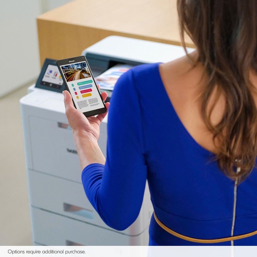 42 ppm Mono / 42 ppm Color - 2400 x 600 dpi Print - Automatic Duplex Print - 620 Sheets Input - Ethernet - Apple AirPrint, Mopria, Wi-Fi Direct, Brother Mobile Connect - 120000 Pages Duty Cycle - Plain Paper Print - Gigabit Ethernet - USB