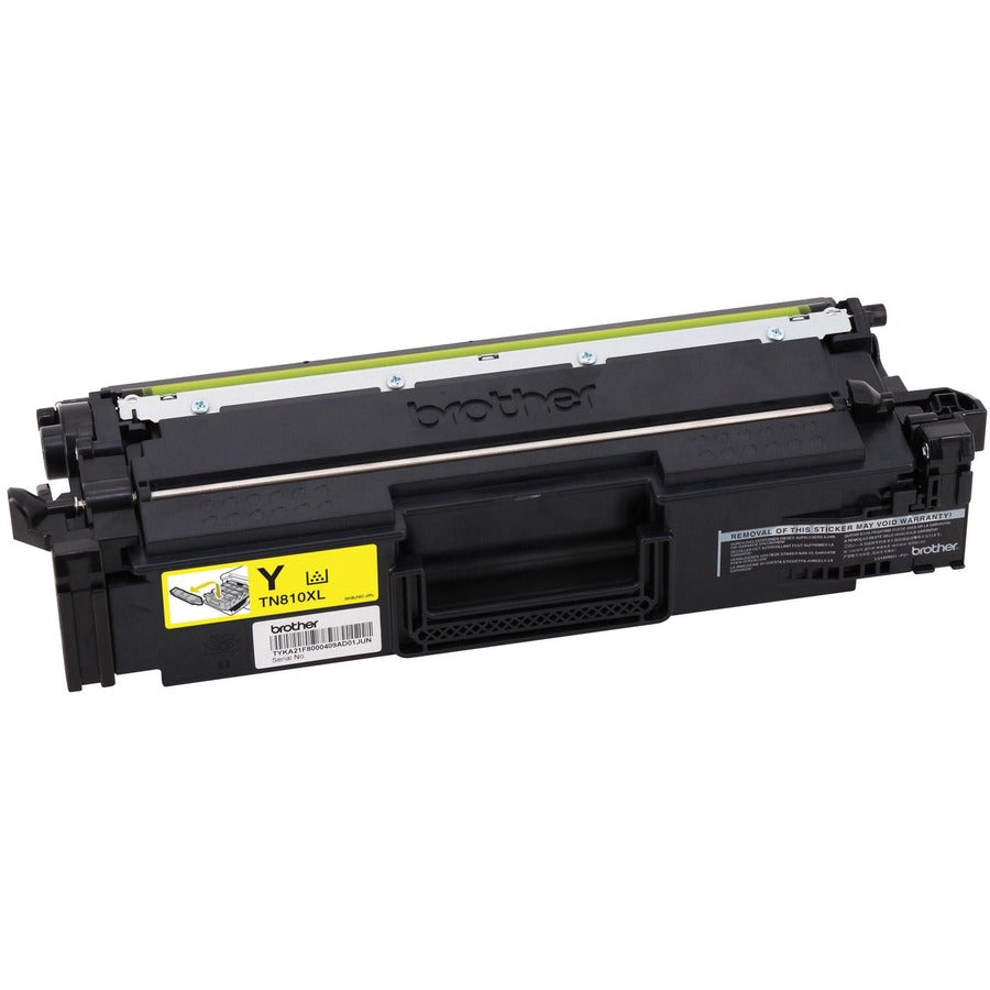 Brother TN810XLY Original High Yield Laser Toner Cartridge - Yellow - 1 Each
