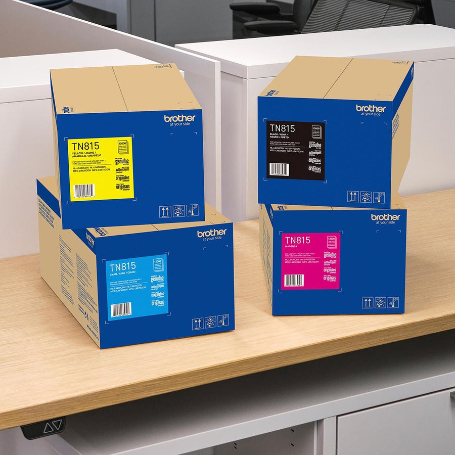 Brother TN815Y Original Super High (XXL Series) Yield Laser Toner Cartridge - Yellow - 1 Each