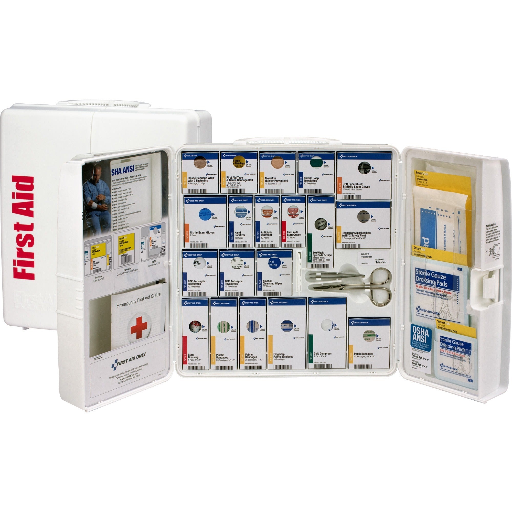 203 x Piece(s) For 50 x Individual(s) - Plastic Case - White - 1 Kit