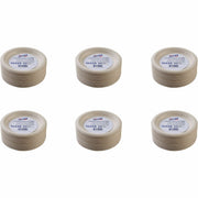 Genuine Joe 6" Compostable Plates, Sugarcane, White/Natural, 50 Plates per Pack, 20 Packs per Carton