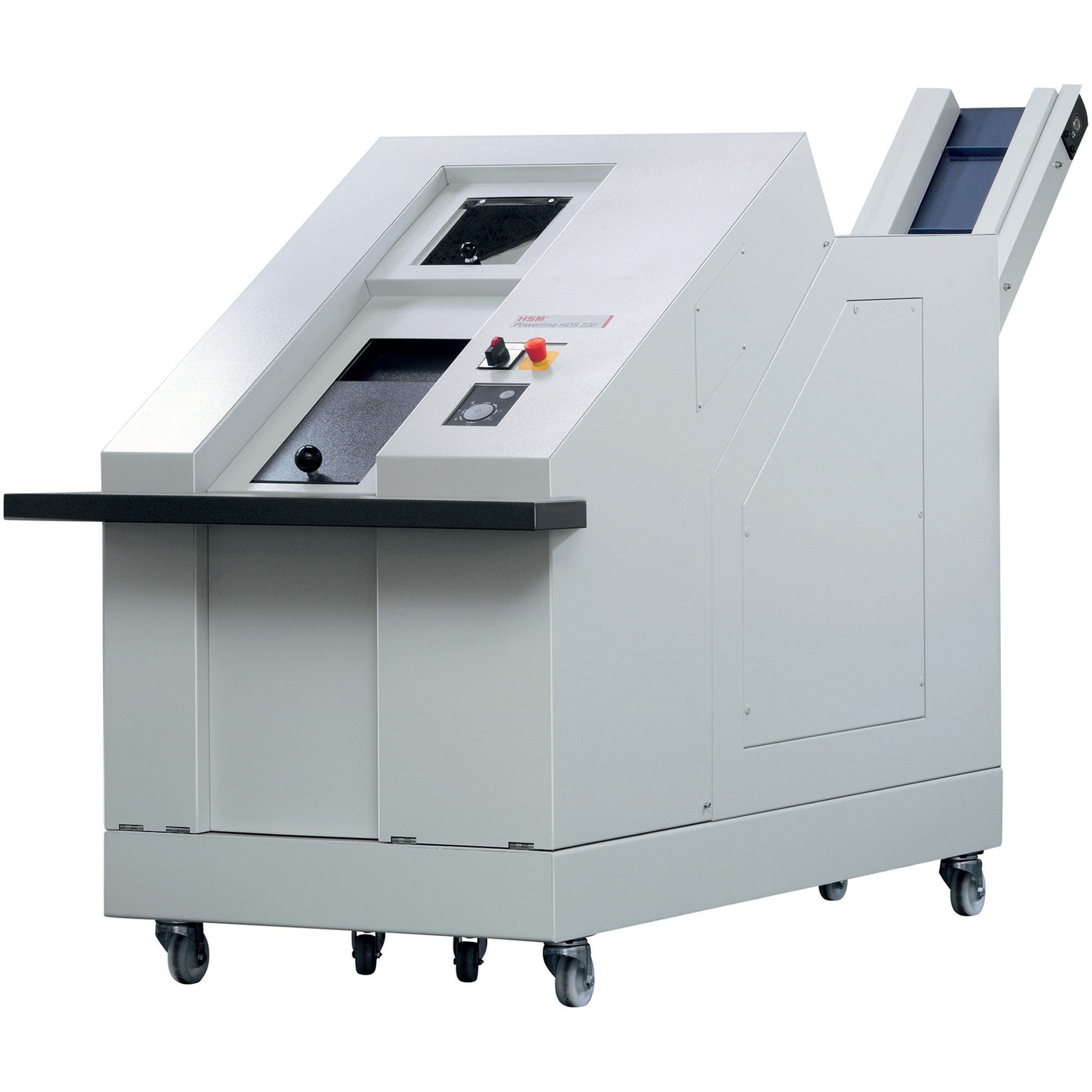 HSM StoreEx HDS 230 Media Shredder, Continuous, White, Shreds 3.5" Floppy Disks, Hard Drives, Credit Cards, CDs, DVDs, USB Sticks, 1 Each
