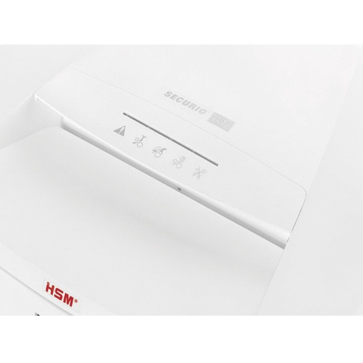 Continuous Shredder - Strip Cut - 32 Per Pass - for shredding Paper, Paper Clip, Staples, CD, DVD, Credit Card - 0.250" Shred Size - P-2/O-2/T-2/E-2 - 12.20" Throat - 26.40 gal Wastebin Capacity - White