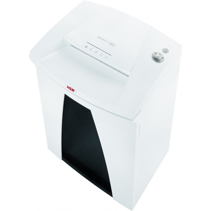 Continuous Shredder - Strip Cut - 32 Per Pass - for shredding Paper, Paper Clip, Staples, CD, DVD, Credit Card - 0.250" Shred Size - P-2/O-2/T-2/E-2 - 12.20" Throat - 26.40 gal Wastebin Capacity - White