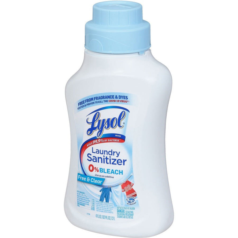 Lysol Linen Laundry Sanitizer, Free & Clear, 41 fl oz, Fragrance-Free, Dye-Free, Chlorine-Free, Linen Scent, 1 Each