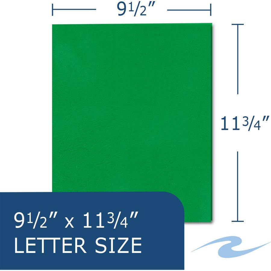 Roaring Spring Embossed 2-Pocket Folders, Letter Size, 25 Sheet Capacity, 11 pt., Multi-colored, 1 Carton (50 Folders)