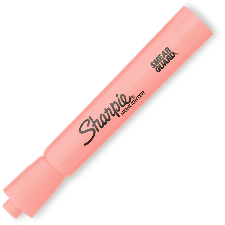 Sharpie SmearGuard Tank Style Highlighters, Assorted Ink, Wide Chisel & Narrow Marker Point, 6 Pack