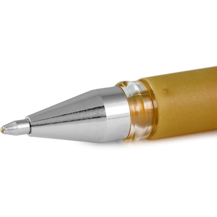 uniball Gel Impact Metallic Ink Pens, 1 mm Bold Point, Assorted Ink, Gel-based, Comfort Rubber Grip, 10 Pack