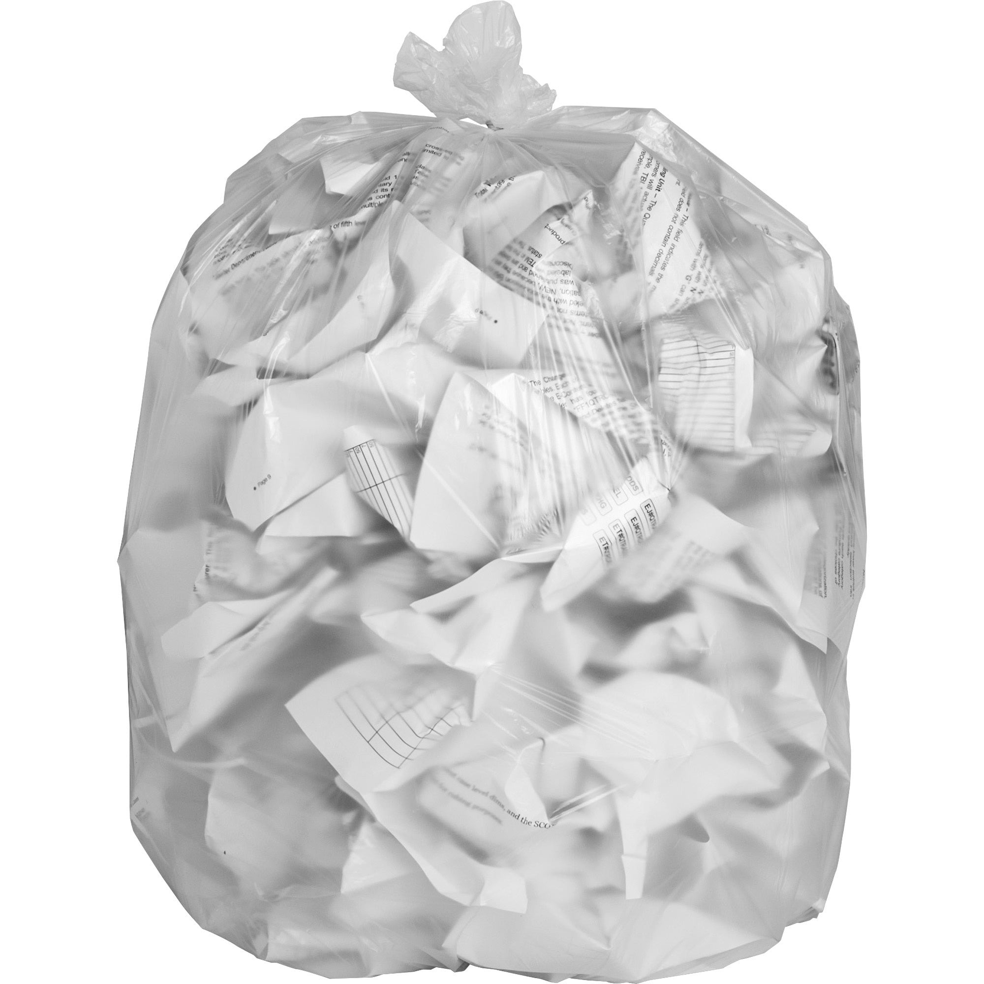 Everyday Genuine Joe High-Density Can Liners, 60 Gallon, 58" x 38", 0.71 mil, Clear, 200/Carton