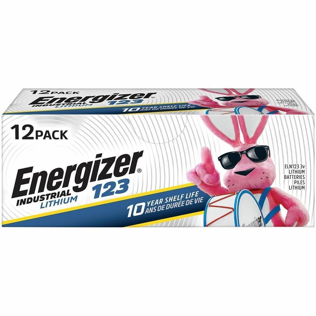 Energizer Industrial 123 Lithium Batteries, 12 Pack