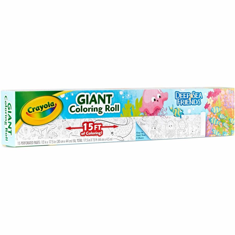 Crayola Deep Sea Friends Giant Coloring Roll