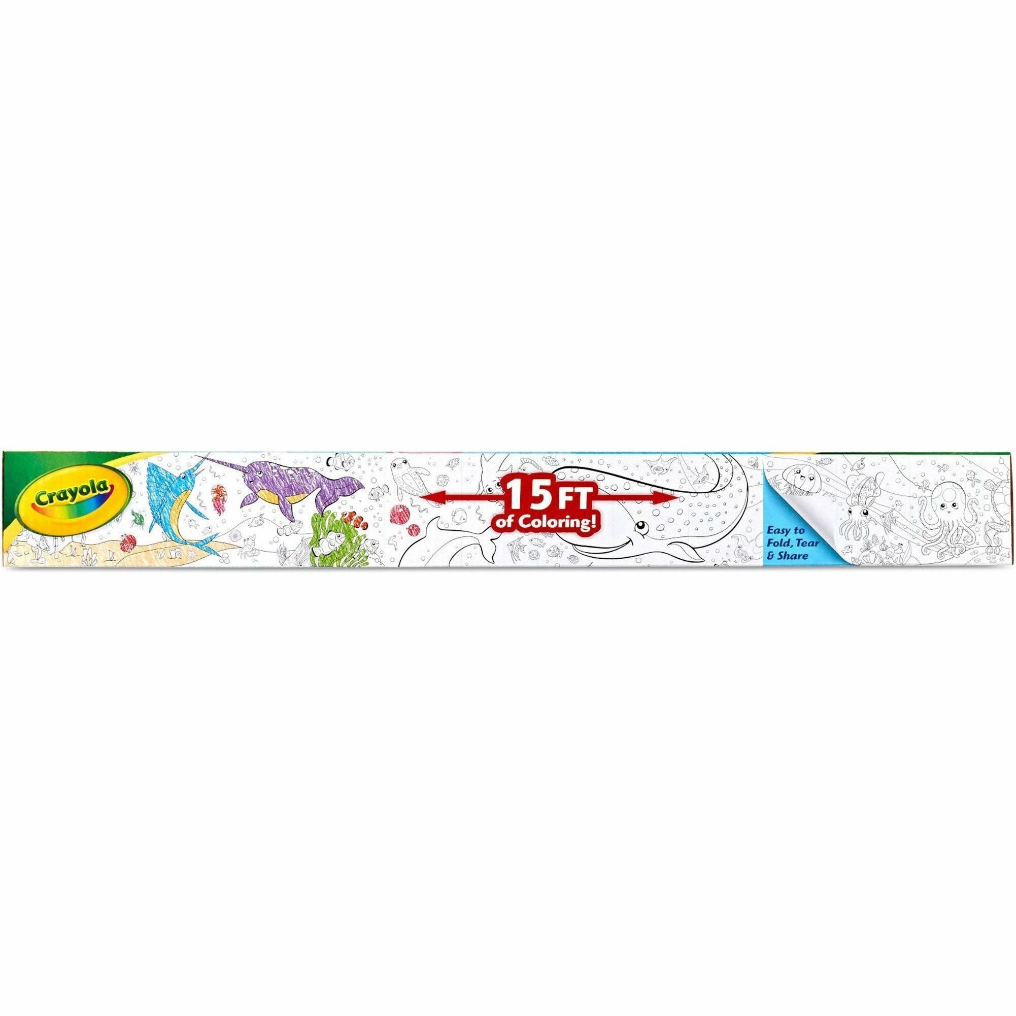Crayola Deep Sea Friends Giant Coloring Roll