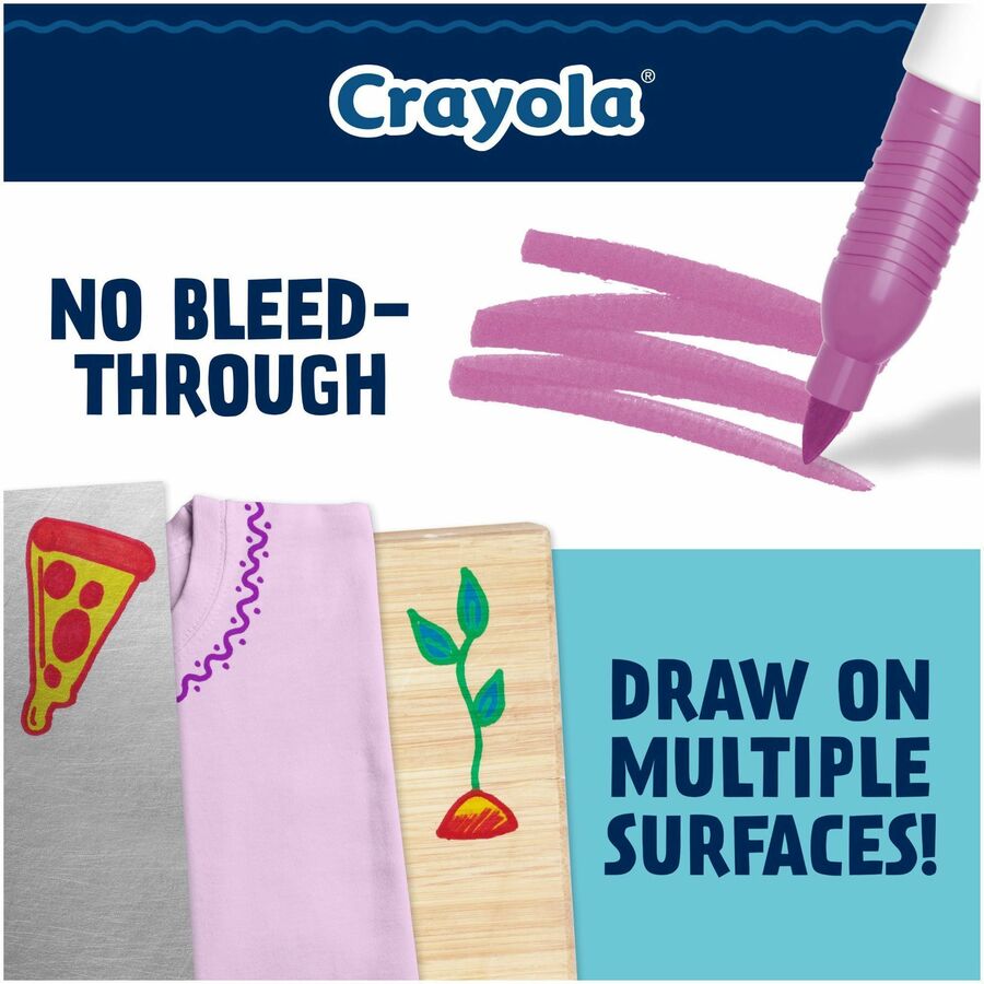 Crayola Doodle Markers, Fine Point, Multicolor Ink, 1 Pack