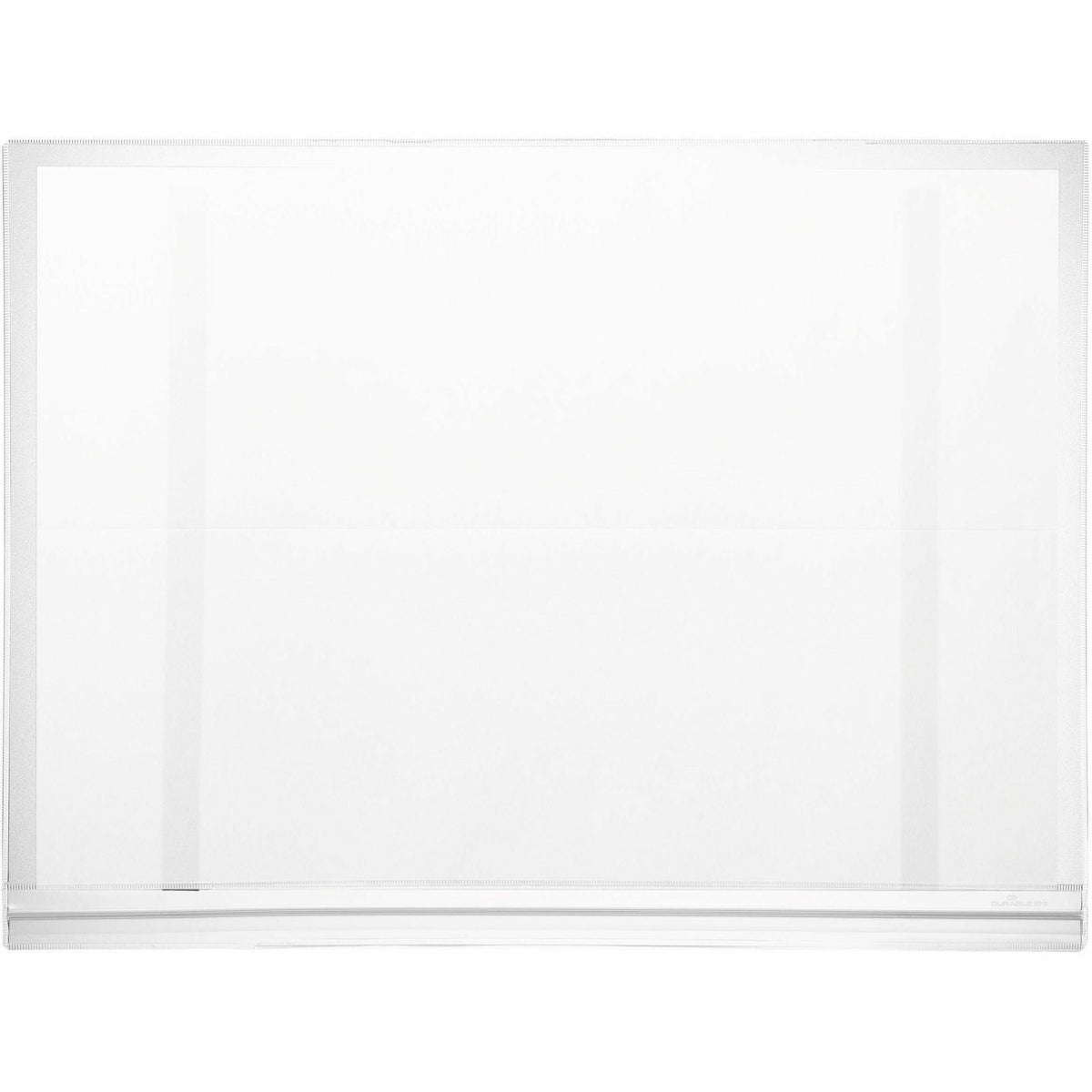 DURABLE Water-Resistant Magnetic Pockets, Tabloid Size, 13.19" W x 17.52" H, Transparent Plastic, Landscape/Portrait, Weather, Dirt, Scratch, & Fade-Resistant - 5/Pack