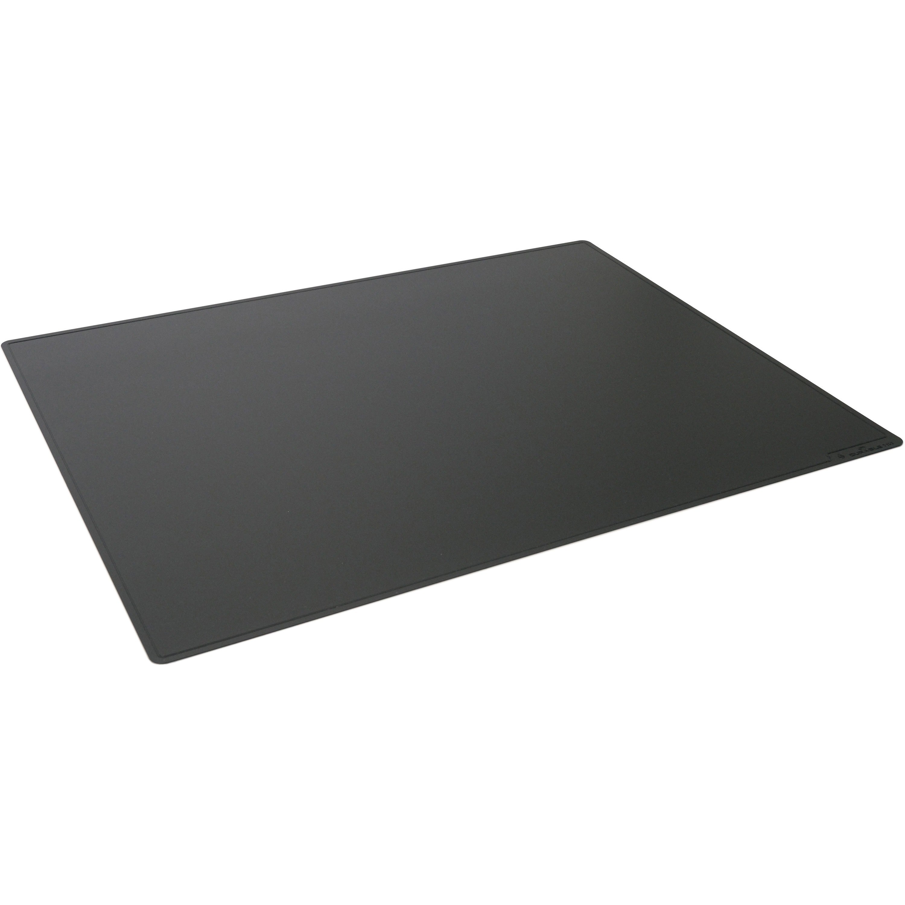 DURABLE Desk Mat, 650x500 mm, Contoured Edges, Rectangular, Polypropylene, Black, 1 Each