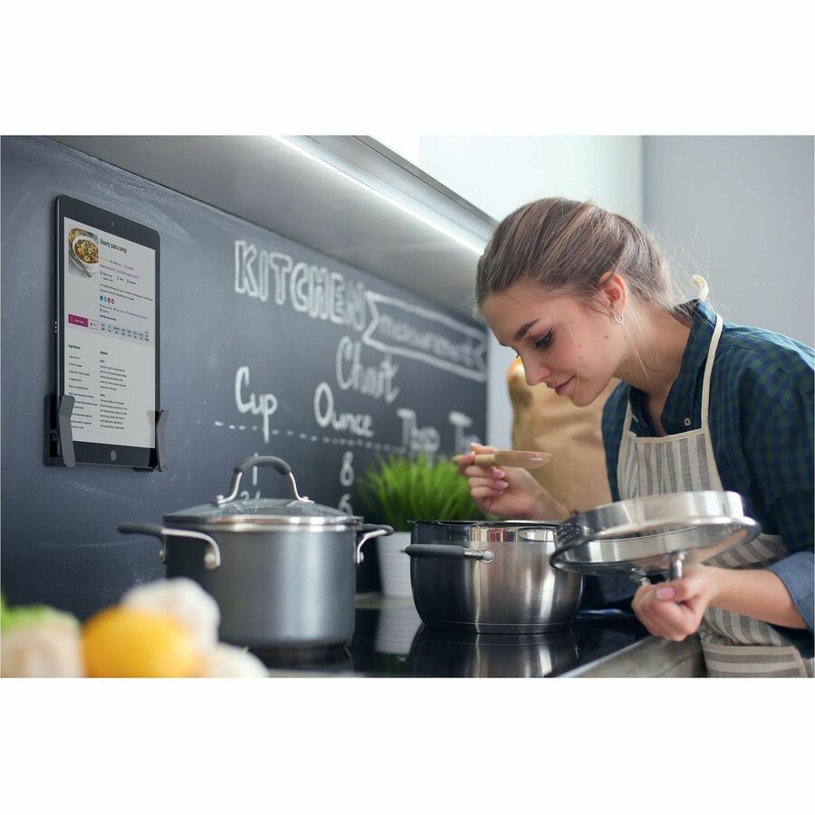 DURABLE VISIOCLIP Wall Mount for Tablet, Smartphone - Charcoal Gray