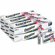 Energizer Industrial AA Lithium Battery, 4-Pack, 6 Packs per Carton, Lithium, Silver
