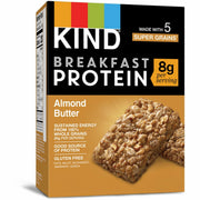 KIND Breakfast Protein Bars, Almond Butter, Gluten-Free, Dairy-Free, Peanut-Free, Low Sodium, 1.76 oz, 6 Bars per Box