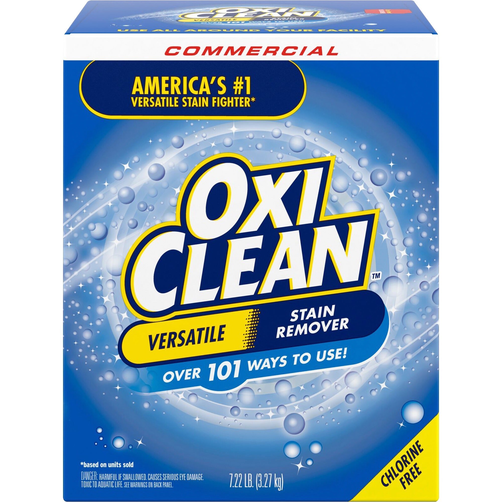 OxiClean Stain Remover Powder, Chlorine-Free, Color Safe, Blue, 115.52 oz (7.22 lb), 1 Each