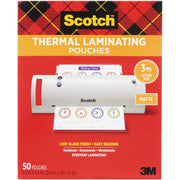 Scotch Laminating Pouch, 8.90" x 11.40", 3 mil, Double Sided, Clear, 1 Pack