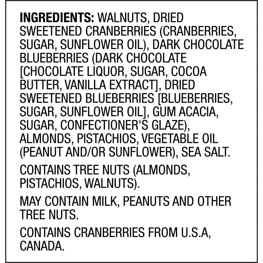 Gluten-free, No Artificial Color, No Artificial Flavor, Preservative-free, Resealable Bag - Crunch, Walnut, Dried Cranberries, Pistachio, Almond - 1 Serving Bag - 2 oz - 14 / Carton