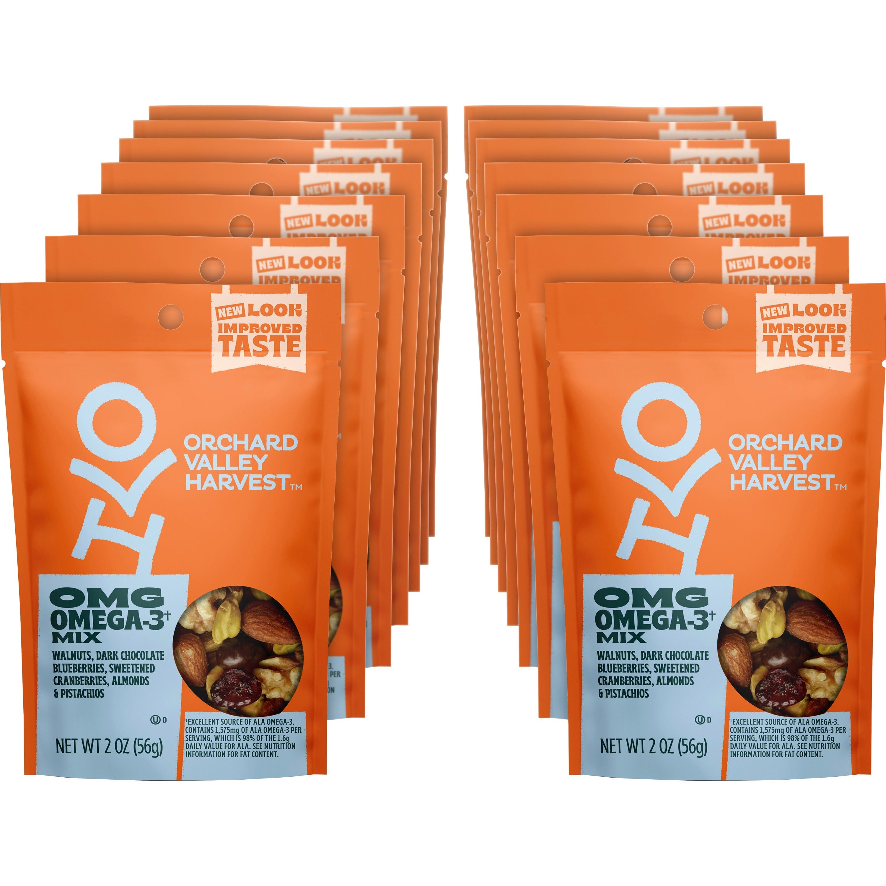 Gluten-free, No Artificial Color, No Artificial Flavor, Preservative-free, Resealable Bag - Crunch, Walnut, Dried Cranberries, Pistachio, Almond - 1 Serving Bag - 2 oz - 14 / Carton