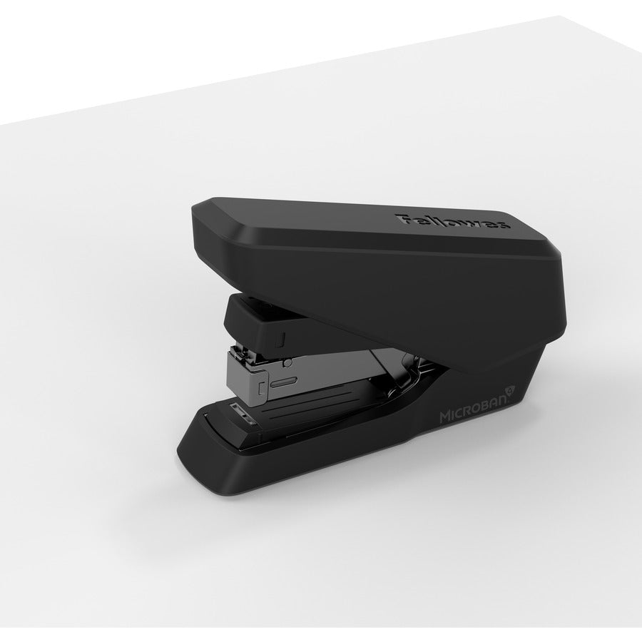 Fellowes EasyPress Half Strip Stapler, Black, 40 Sheet Capacity, Holds 105 Staples, 0.25" Staple Size, 1 Each