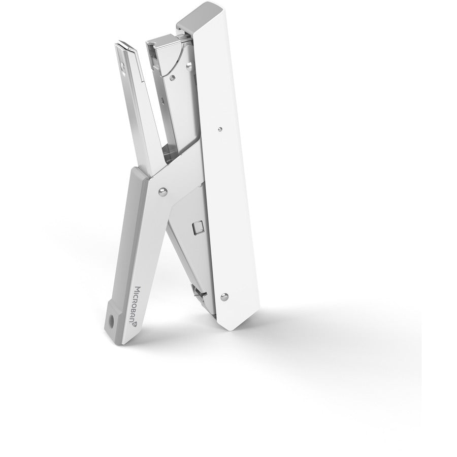 Fellowes LX890 Handheld Plier Stapler, White, Metal, Staples Up to 40 Sheets, Uses 0.25" & 0.31" Staples, 1 Each