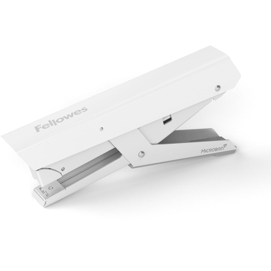 Fellowes LX890 Handheld Plier Stapler, White, Metal, Staples Up to 40 Sheets, Uses 0.25" & 0.31" Staples, 1 Each