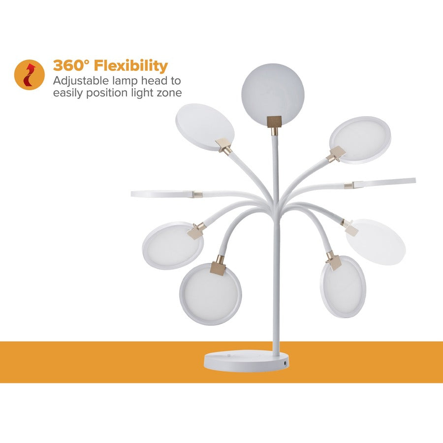 Bostitch Qi Wireless Charging LED Desk Lamp White