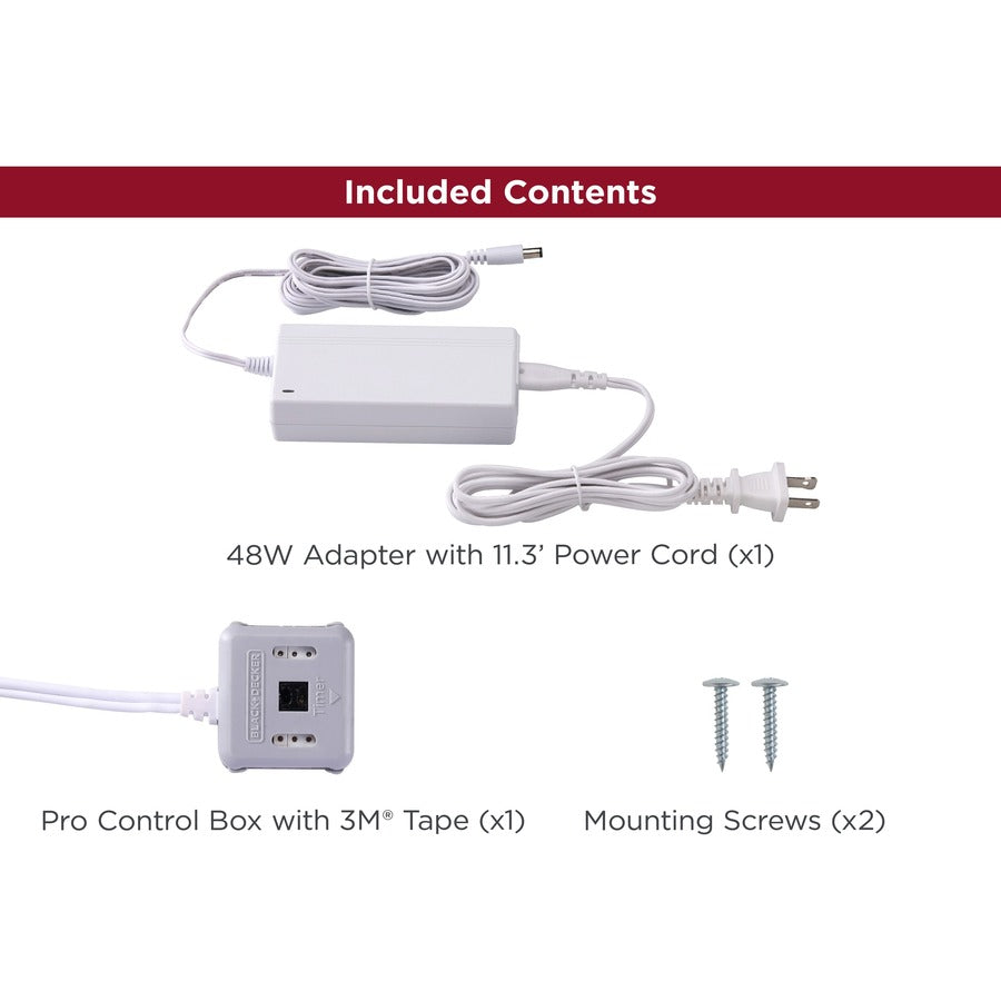 BLACK+DECKER PUSH WIRE UCL 48W Plug-In Power Kit