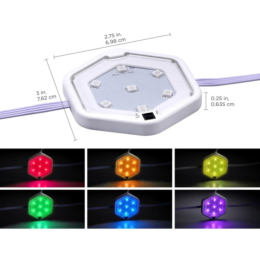 BLACK+DECKER Color-Changing LED Puck Light Kit, White, 5 Light Pucks, Remote Included, 1 Each