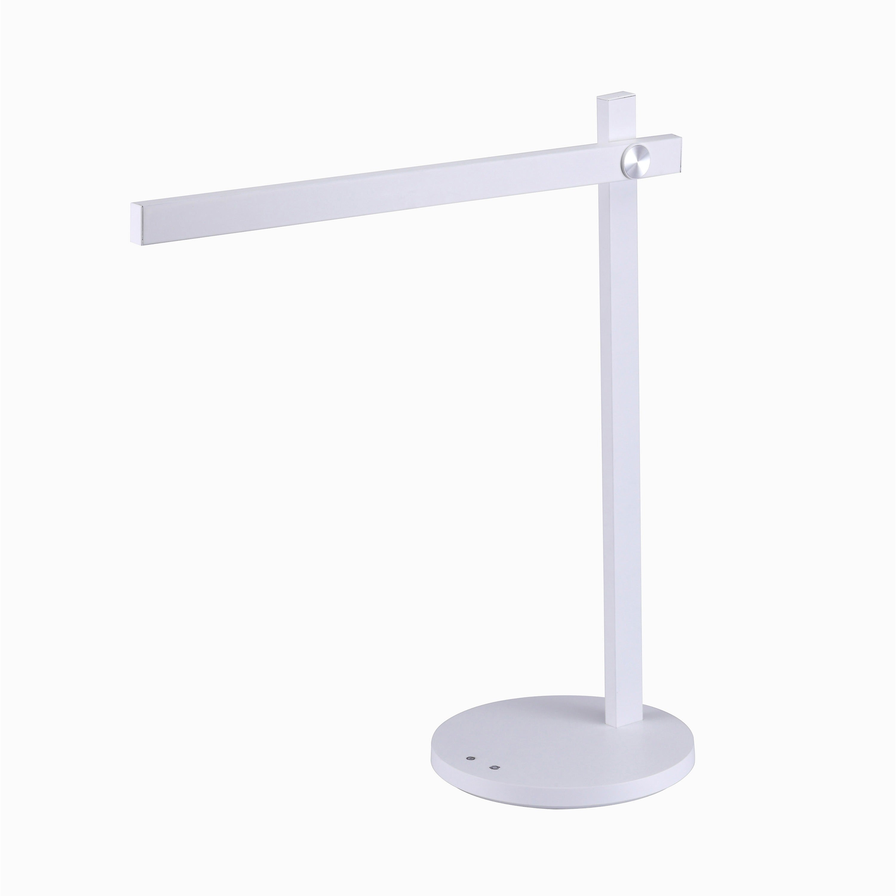 5.50 W LED Bulb - Matte - Dimmable, Adjustable Brightness, Color Temperature Setting, Flicker-free, Adjustable Head, Glare-free Light - Metal - Desk Mountable - White - for Desk, Relaxing, Reading, Room
