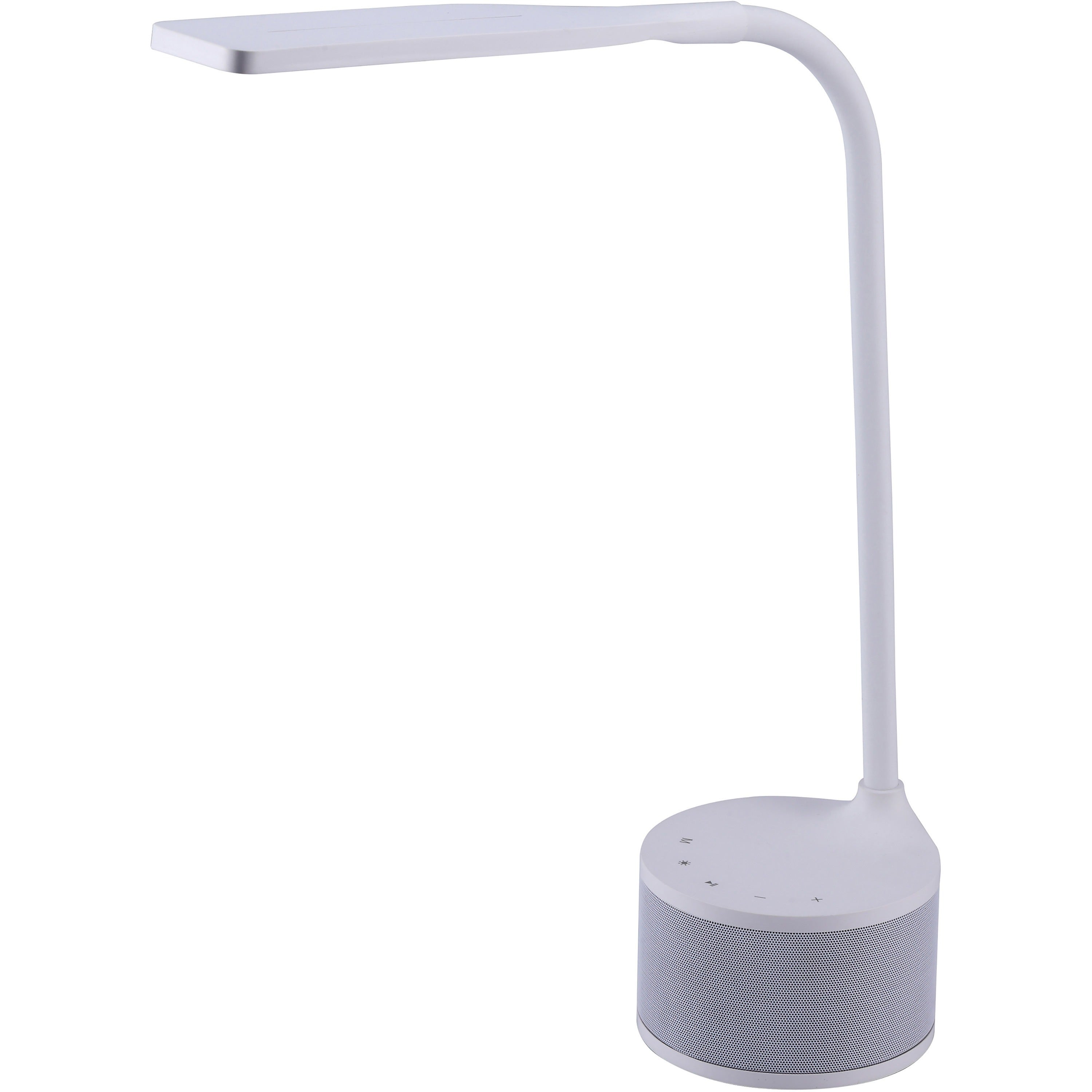 5.50 W LED Bulb - Bluetooth, USB Charging, Color Temperature Setting, Flicker-free, Glare-free Light, Gooseneck, Touch Sensitive Control Panel, Flexible - Desk Mountable - White - for Phone, Relaxing, Reading, Desk