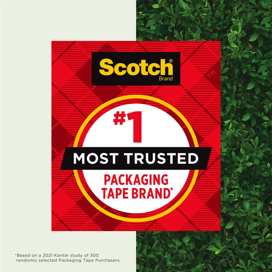 Scotch Box Lock Packaging Tape Refill, Brown, 1.88" x 25 yd, 8 per Carton