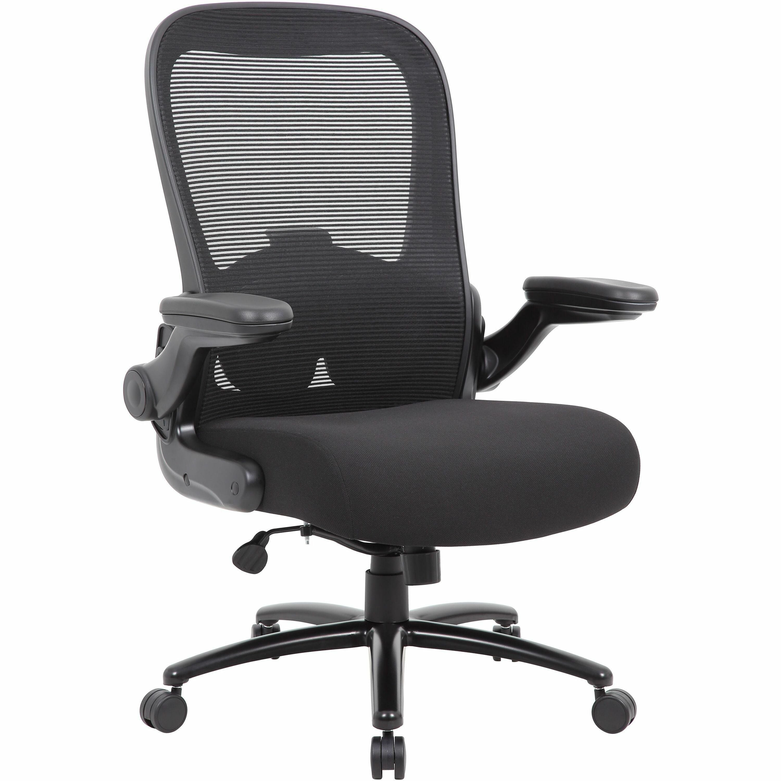 Boss Heavy Duty Flip Arm Mesh Chair